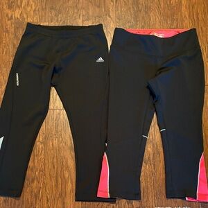 Adidas/ New Balance bundle cropped work out leggings